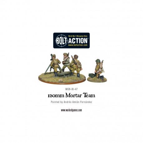 Bolt action - soviet 120mm heavy mortar team