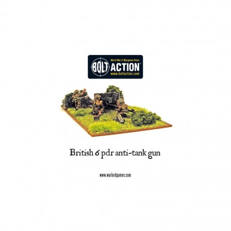 Bolt action -British army six pounder AT gun