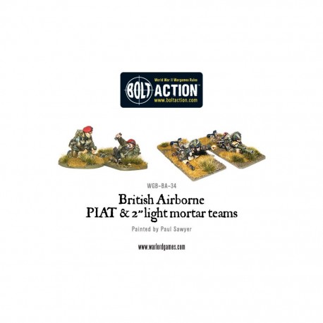 Bolt action -British airborne piat and light mortar teams