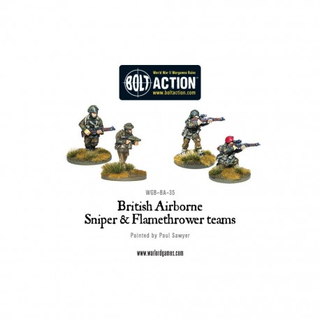 Bolt action -British airborne flamethrower and sniper teams