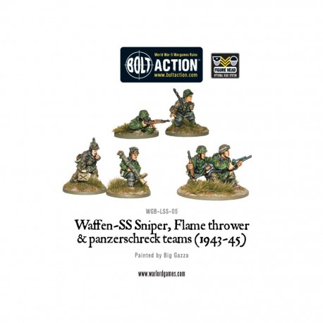 Bolt action - Waffen - SS sniper flame thrower & panzerschreck teams