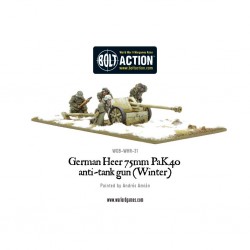 Bolt action - german heer 75mm PAK 40 anti-tank-gun - winter