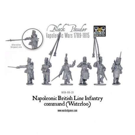 Black Powder - Waterloo (NapolEonic)  British Line Infantry Command