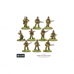 Bolt action belgian army infantry squad