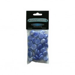 Gaming counters - marble blue