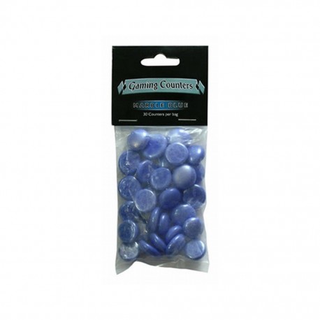 Gaming counters - marble blue