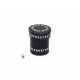 QW - dice cup runic black leather