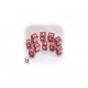 QW - D6 dice battle united kingdom red & white