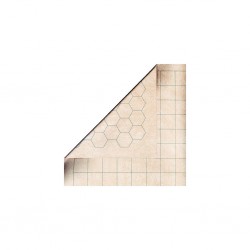 Battlemat reversible (carrés/hexagones) 60x66 