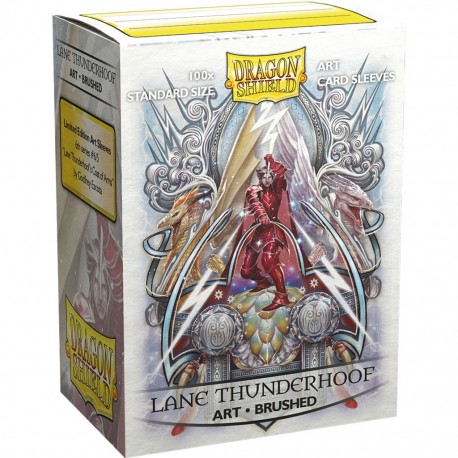 Dragon shield art - brushed - lane thunderhoof