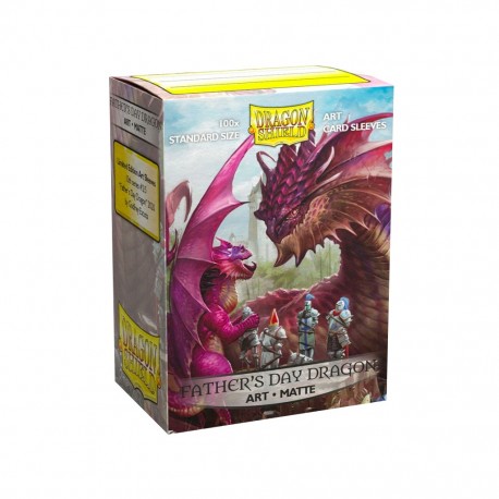 Dragon shield art - matte - father's day dragon
