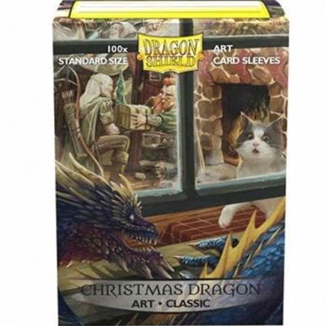 Dragon shield art - christmas dragon