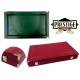 Backgammon - simili cuir 46 cm rouge/noir/vert