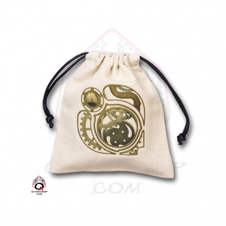 QW - dice bag steampunk beige & multicolor