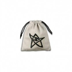 QW - dice bag cthulhu beige & black