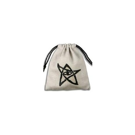 QW - dice bag cthulhu beige & black