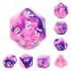 Kit de 7 des - JD - purple whirlwind