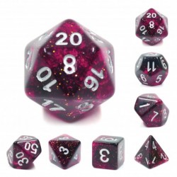 Kit de 7 des - JD - purple