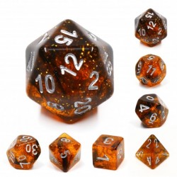 Kit de 7 des - JD - orange
