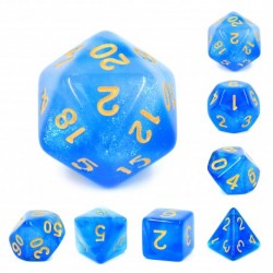 Kit de 7 des - JD - mermaid's crown