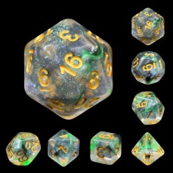 Kit de 7 des - JD - luminous venom