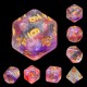 Kit de 7 des - JD - luminous ruby
