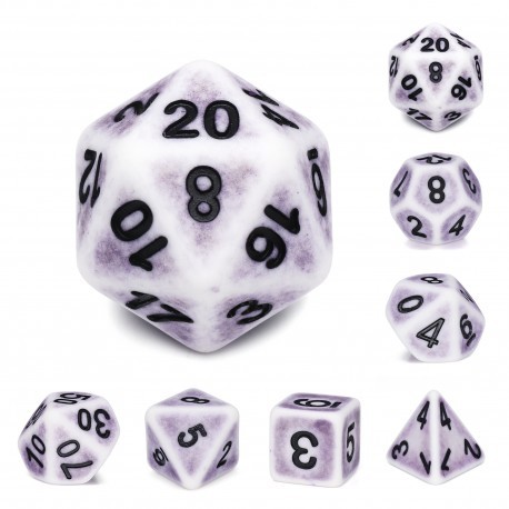 Kit de 7 des - JD - lavender ancient