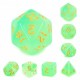 Kit de 7 des - JD - green milky
