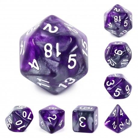 Kit de 7 des - JD - dark crystal