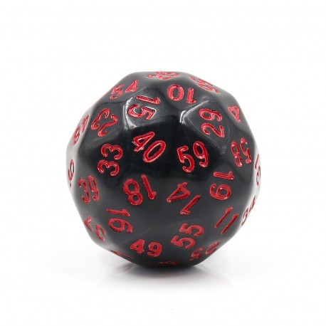 De a 60 faces - JD - opaque - black / red