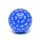 De a 100 faces - JD - blue opaque / white