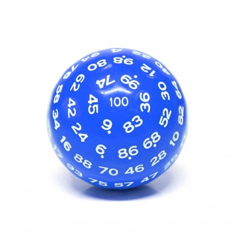 De a 100 faces - JD - blue opaque / white
