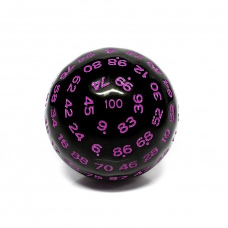 De a 100 faces - JD - black opaque / purple ink