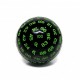 De a 100 faces - JD - black opaque / green ink 