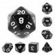 Kit de 7 des - JD - black opaque