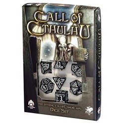 CALL OF CTHULHU DICE SET NOIR PHOSPORESCENT 