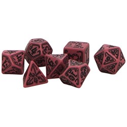 CALL OF CTHULHU DICE SET ROSE/NOIR