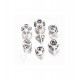 DRAGONS RPG DICE BLANC/NOIR