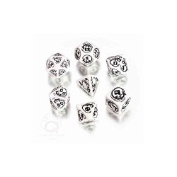 DRAGONS RPG DICE BLANC/NOIR