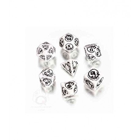 DRAGONS RPG DICE BLANC/NOIR