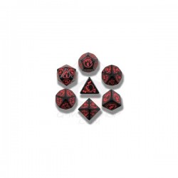 DRAGONS RPG DICE ROUGE/NOIR