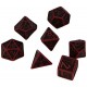 DARWEN DICE SET ROUGE/NOIR