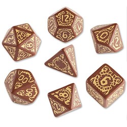 PATHFINDER RPG DICE SET GIANTSLAYER MARRON/JAUNE