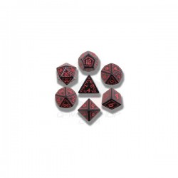 RUNIC DICE SET BLANC/NOIR