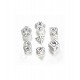 RUNIK DICE SET BLANC/NOIR