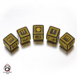 BATTLE DICE SET ORC NOIR JAUNE