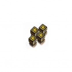 STEAMPUNK DICE SET JAUNE/NOIR