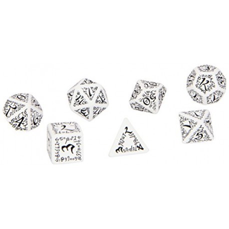 ELVEN DICE SET BLANC/NOIR