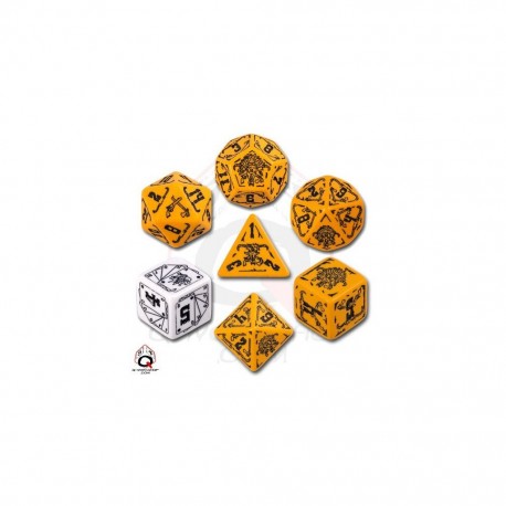 NUMERENA DICE SET ORANGE/NOIR
