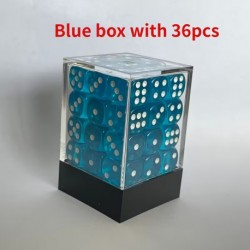 Kit de 36 des 6 - JD - bleu et blanc